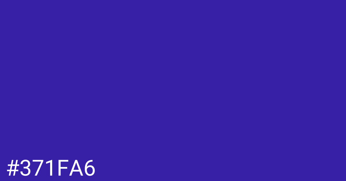 Hex color #371fa6 graphic