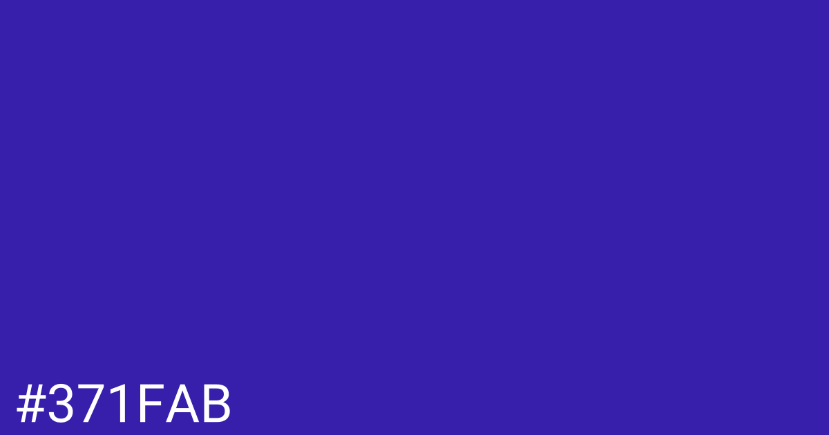 Hex color #371fab graphic