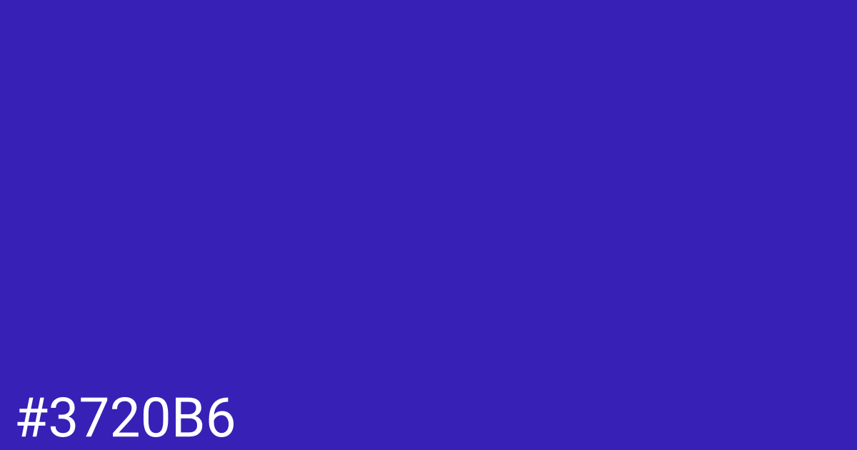 Hex color #3720b6 graphic