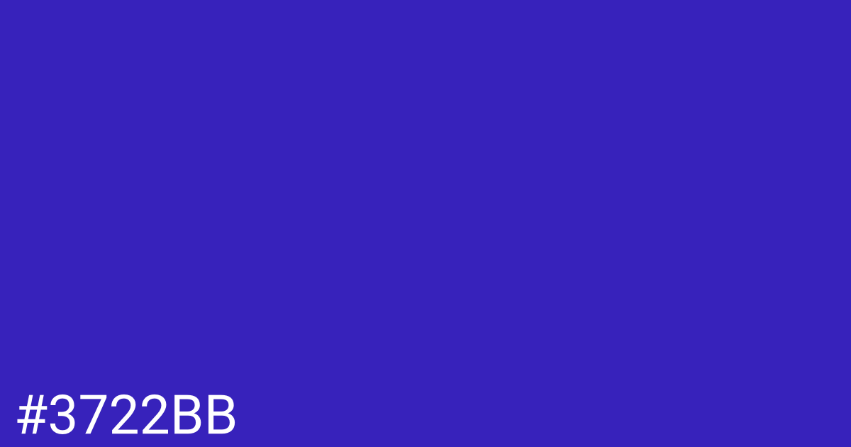 Hex color #3722bb graphic