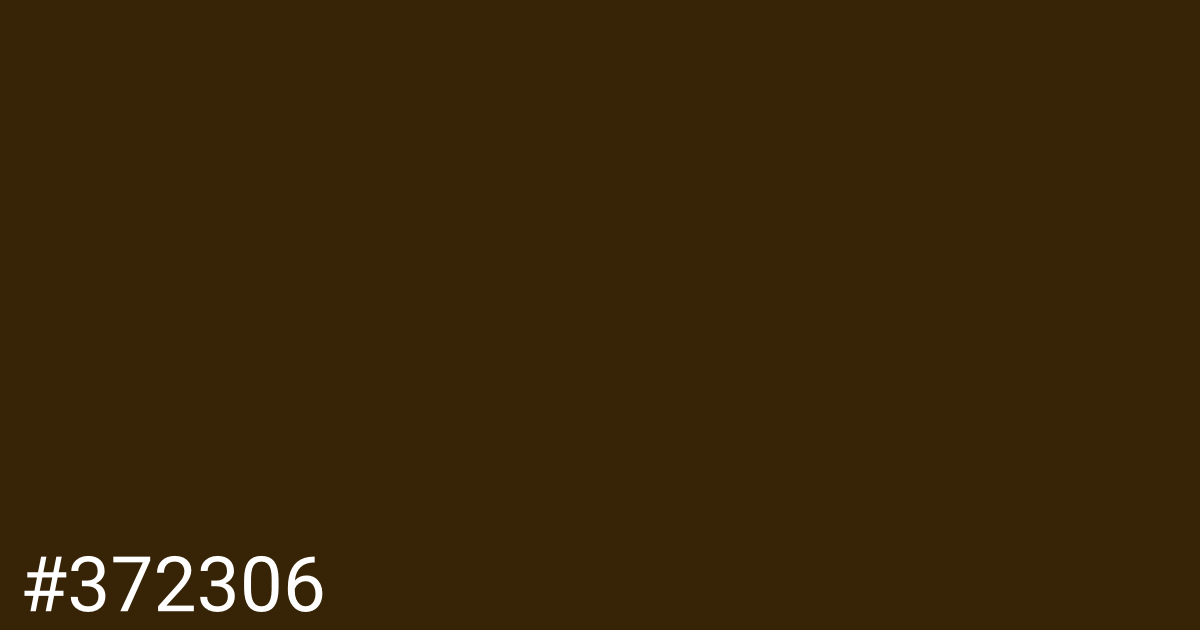 Hex color #372306 graphic
