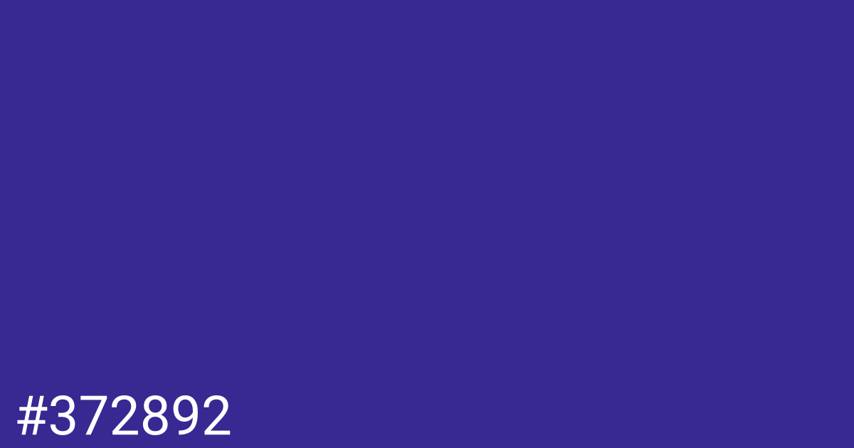 Hex color #372892 graphic