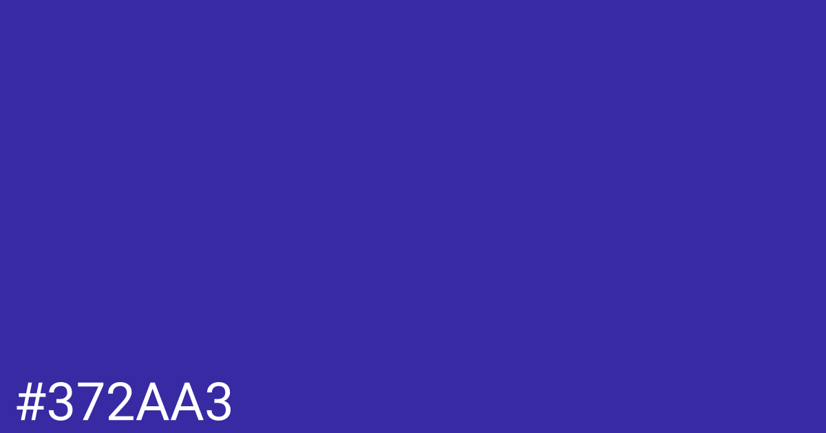 Hex color #372aa3 graphic