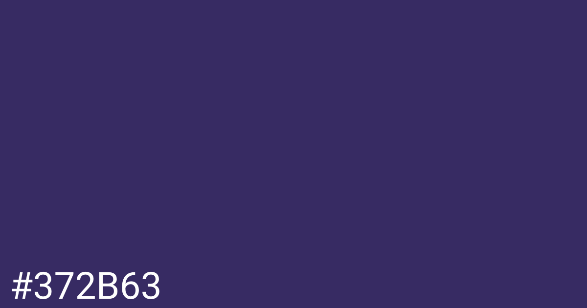 Hex color #372b63 graphic