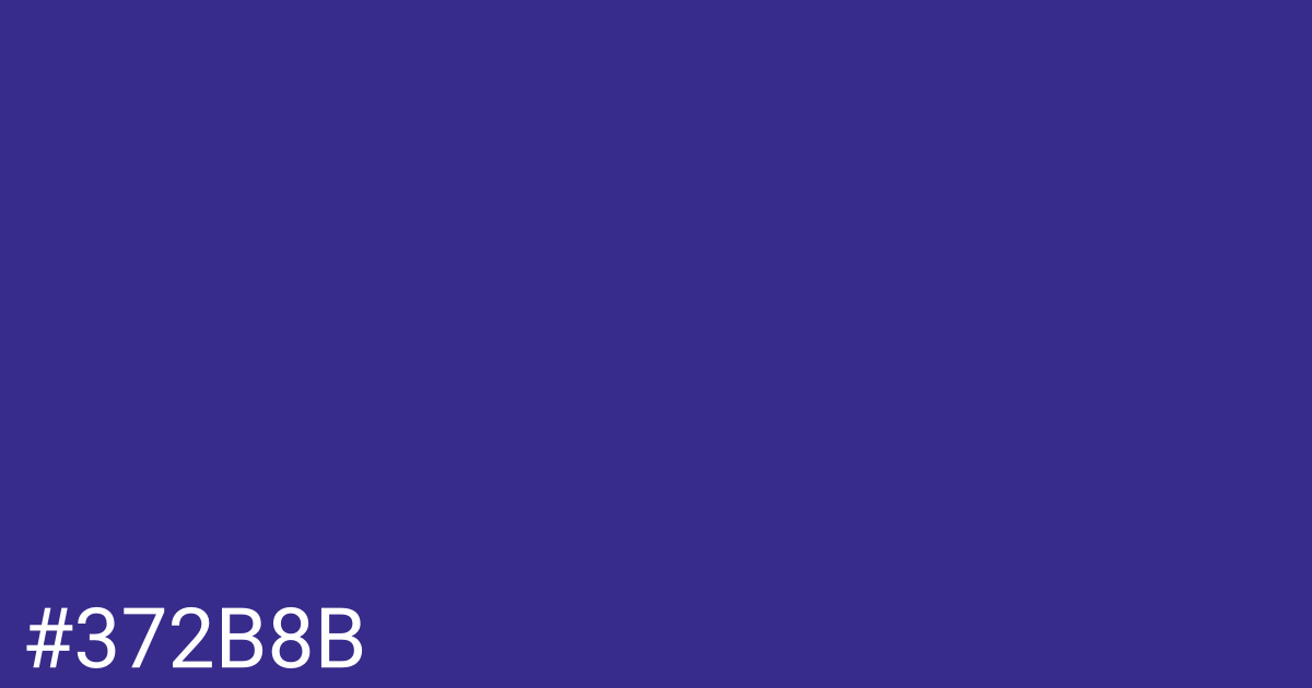 Hex color #372b8b graphic