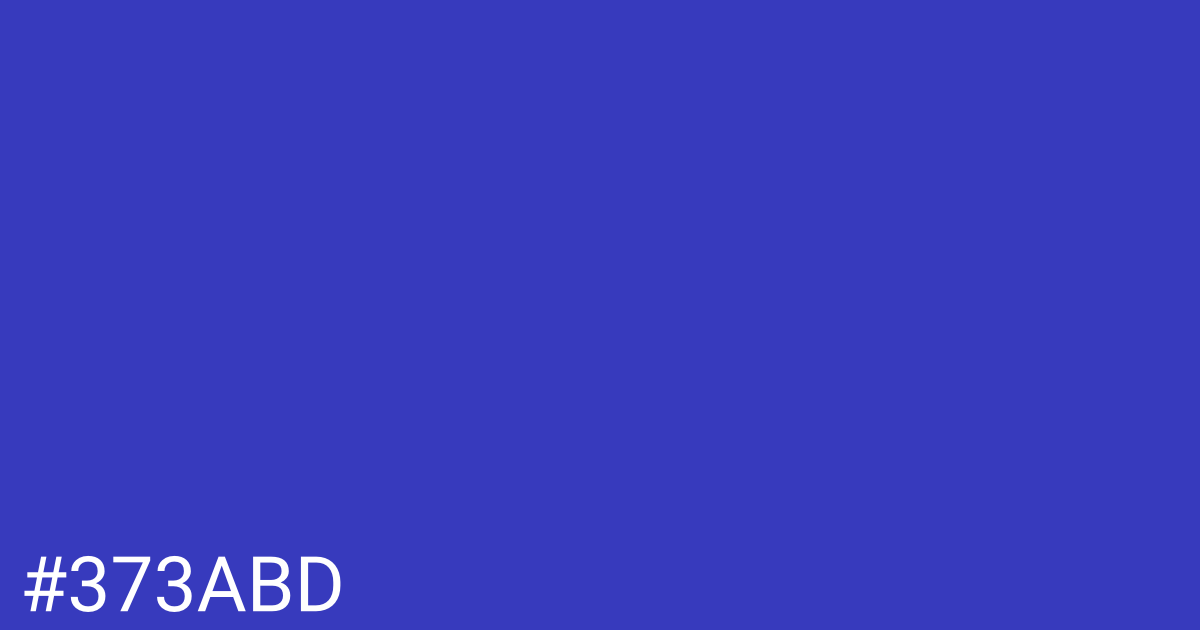 Hex color #373abd graphic