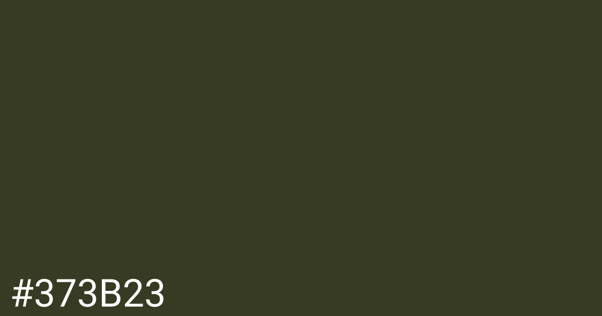 Hex color #373b23 graphic