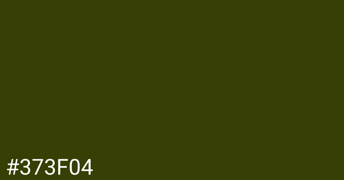Hex color #373f04 graphic