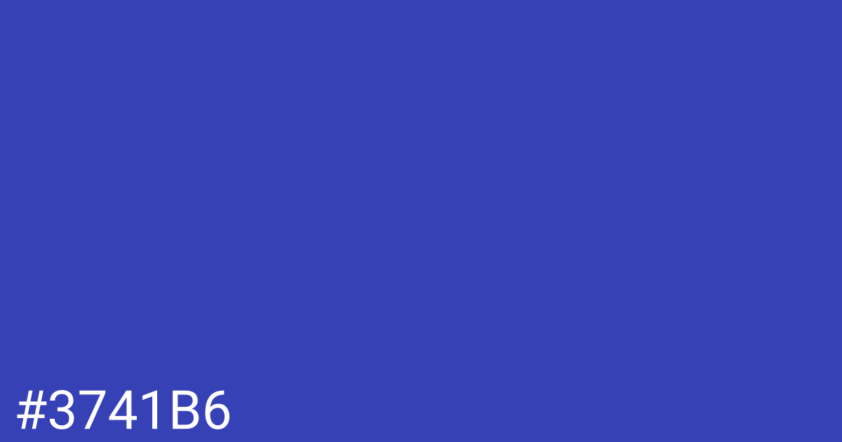 Hex color #3741b6 graphic