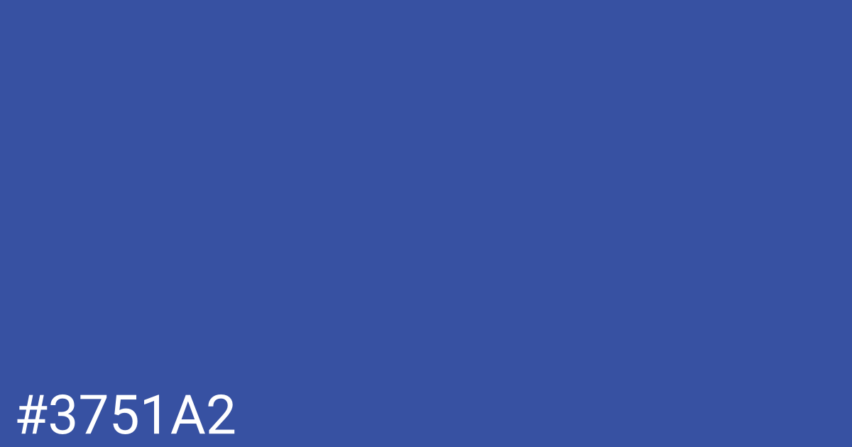 Hex color #3751a2 graphic