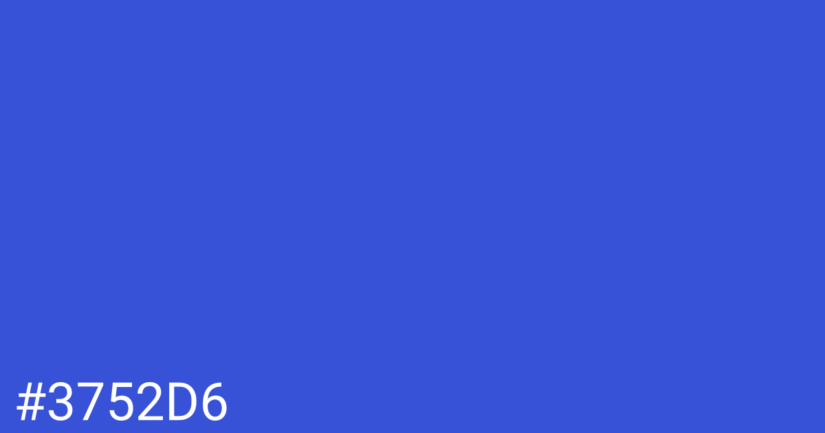 Hex color #3752d6 graphic