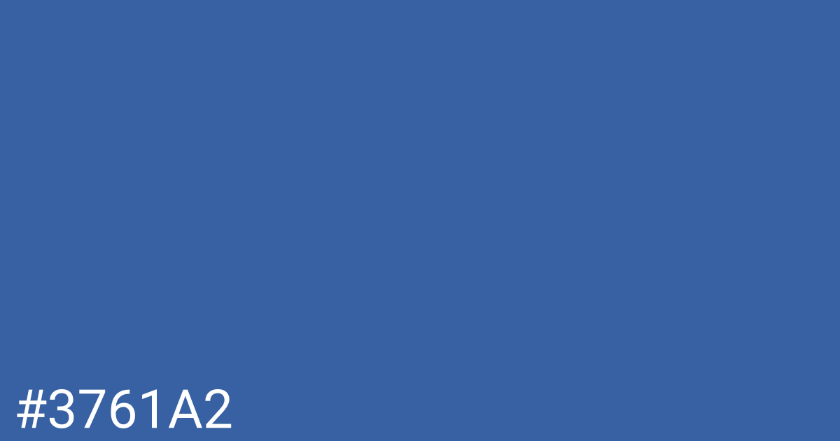 Hex color #3761a2 graphic