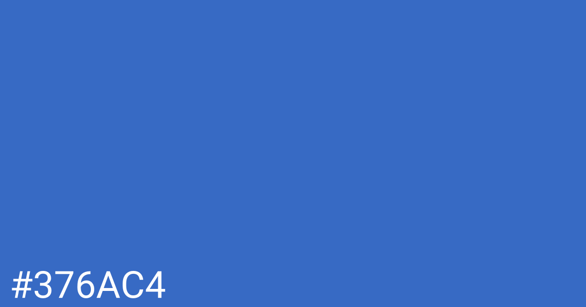 Hex color #376ac4 graphic