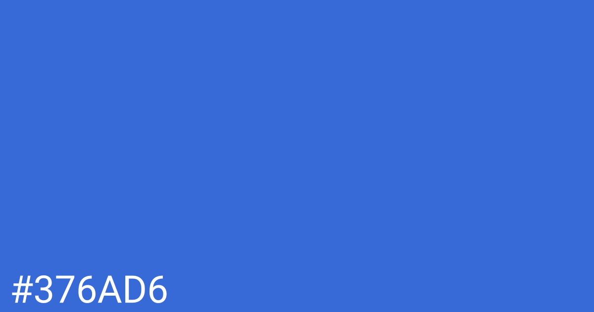 Hex color #376ad6 graphic