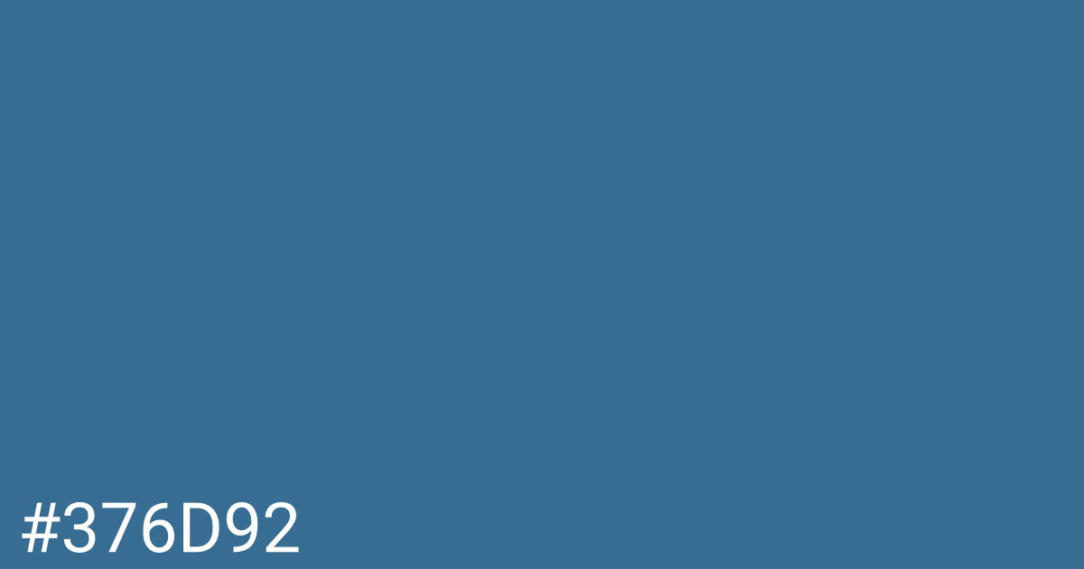 Hex color #376d92 graphic