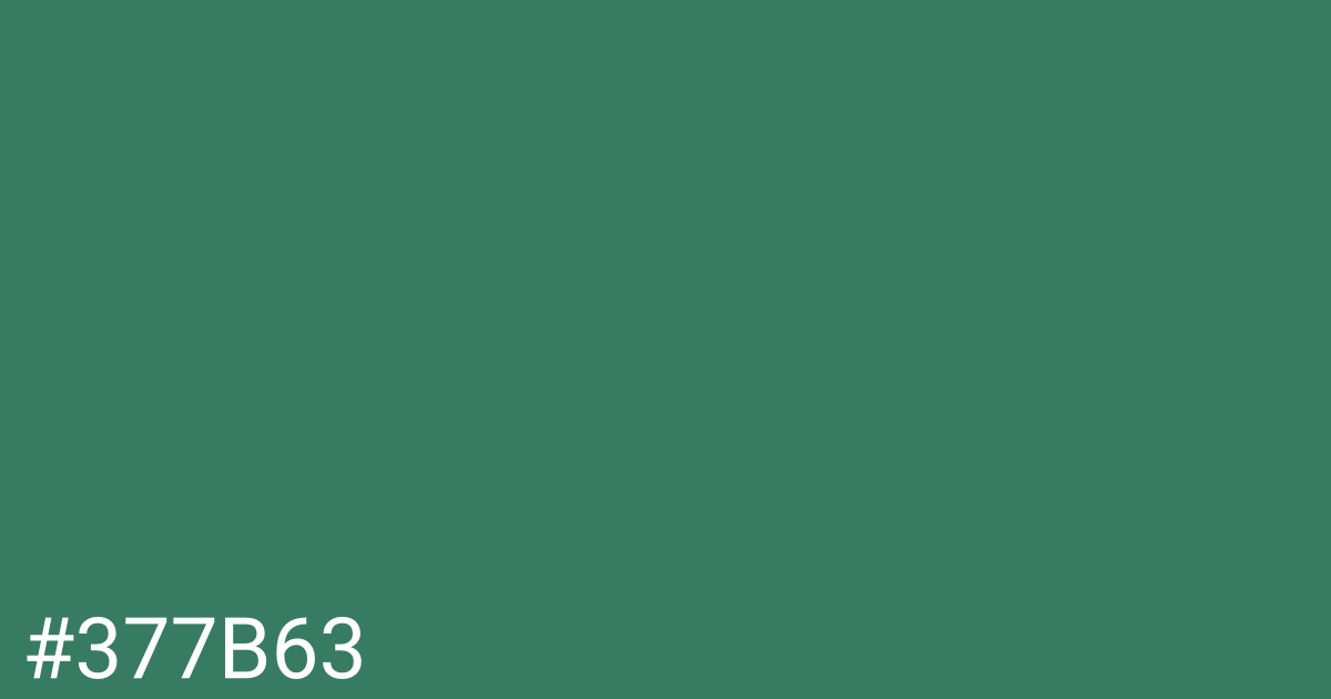 Hex color #377b63 graphic