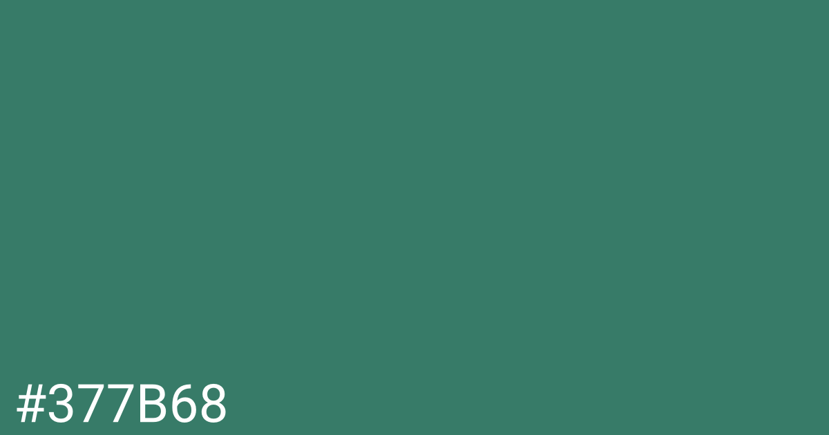 Hex color #377b68 graphic