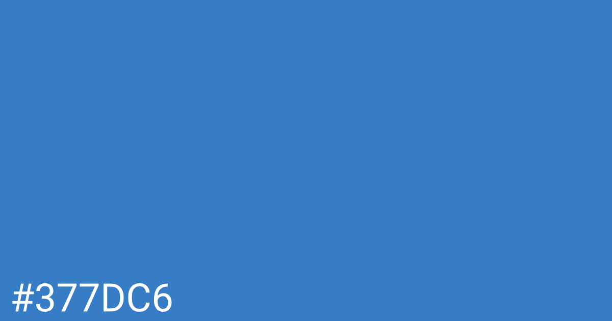Hex color #377dc6 graphic