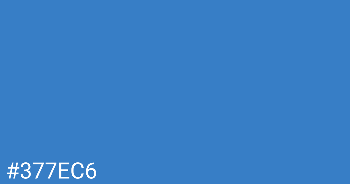 Hex color #377ec6 graphic