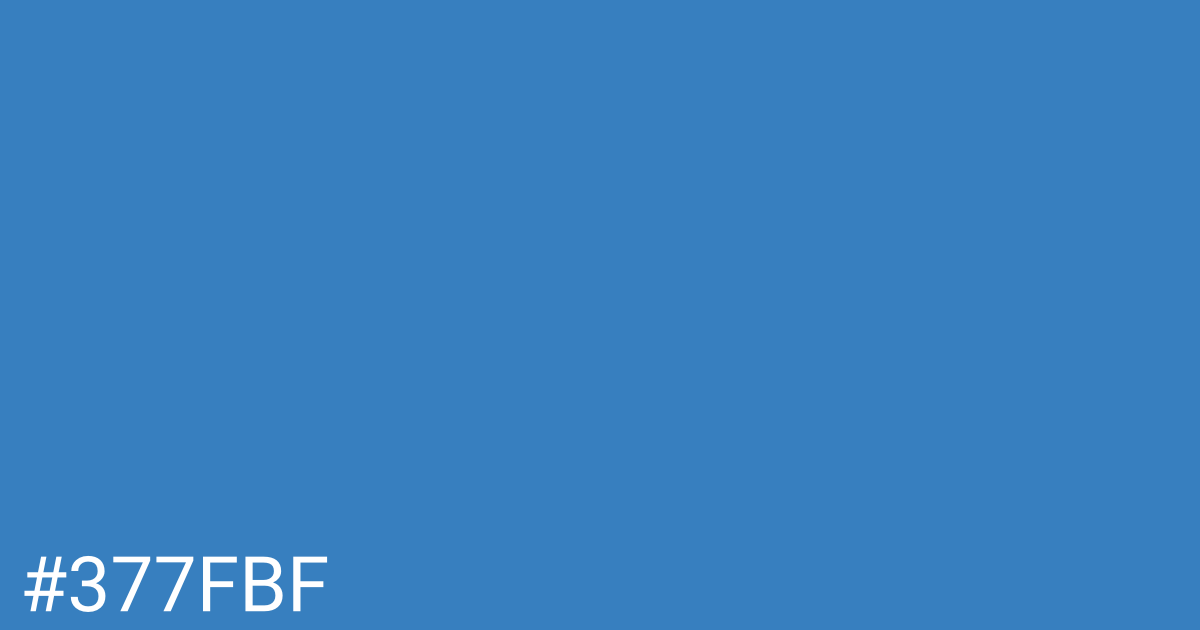 Hex color #377fbf graphic