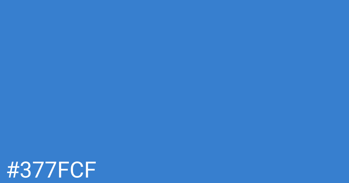 Hex color #377fcf graphic