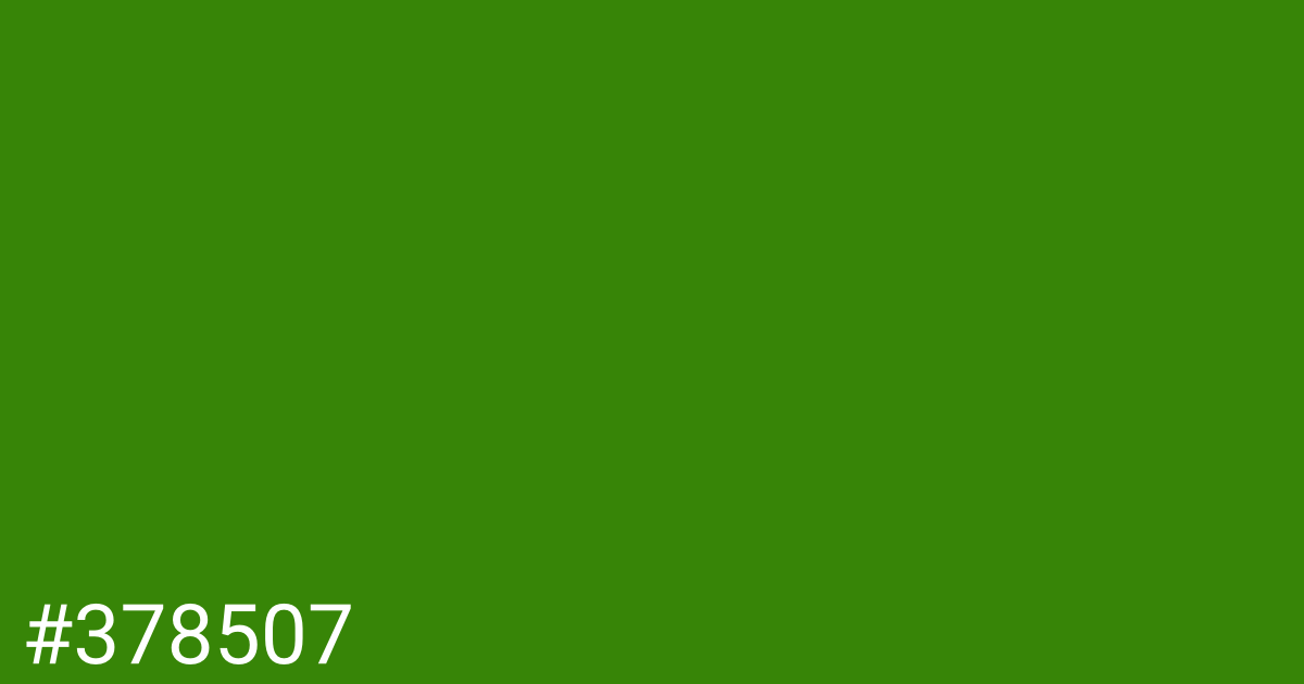 Hex color #378507 graphic