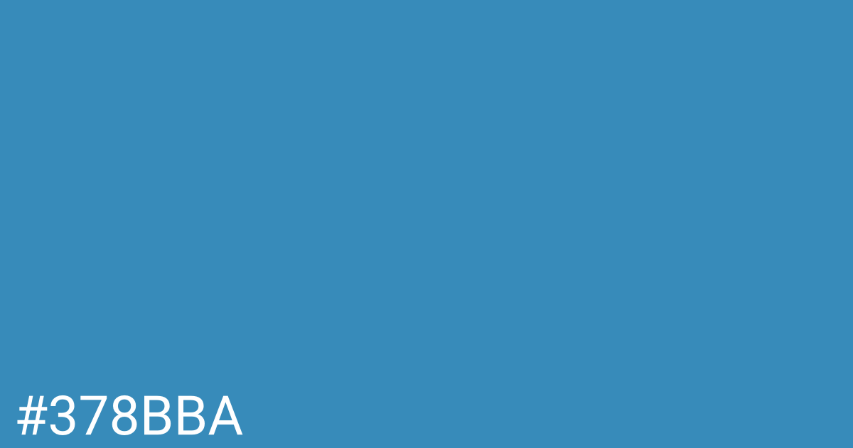 Hex color #378bba graphic