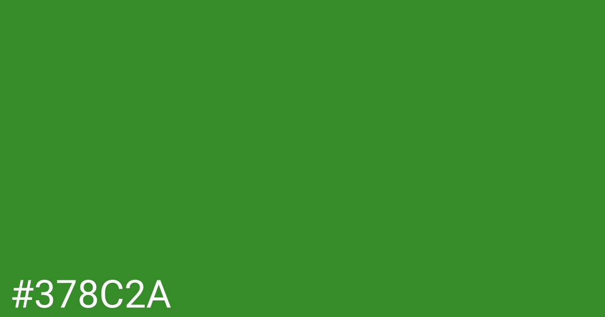Hex color #378c2a graphic
