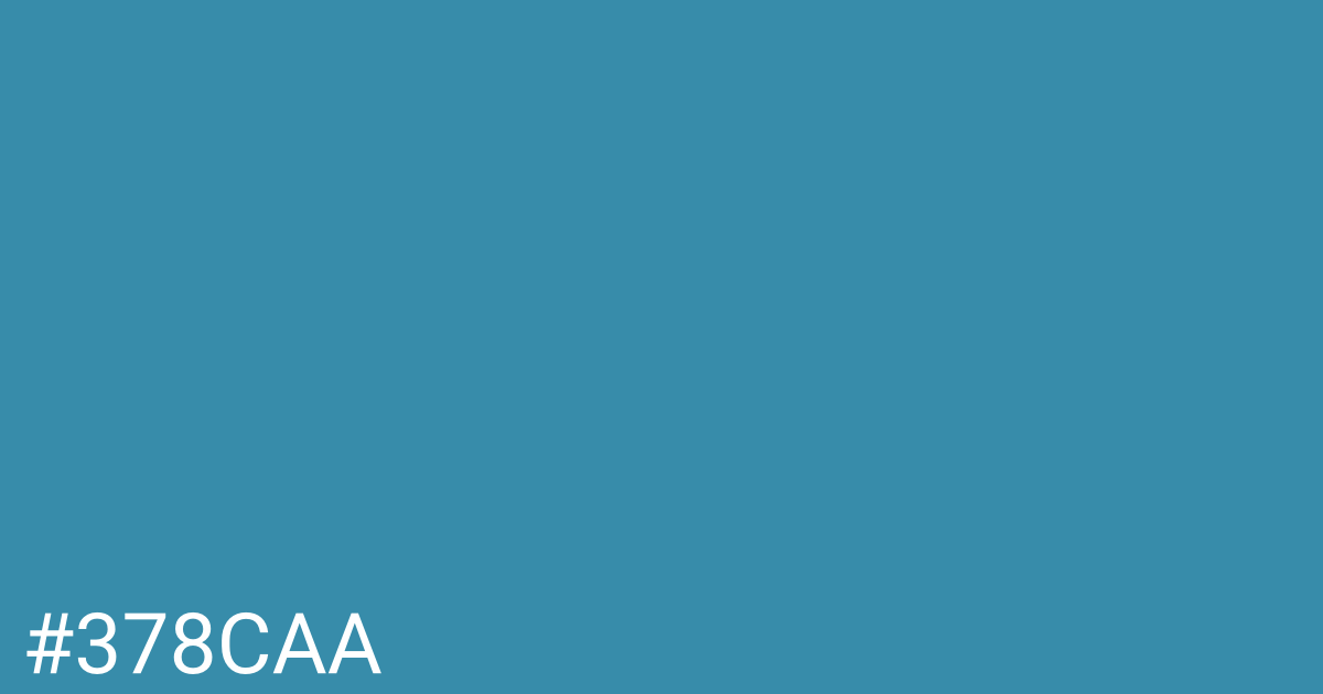 Hex color #378caa graphic
