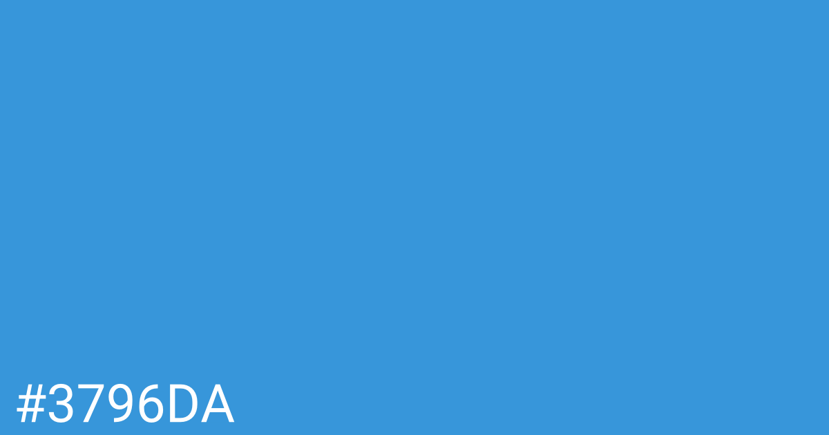 Hex color #3796da graphic