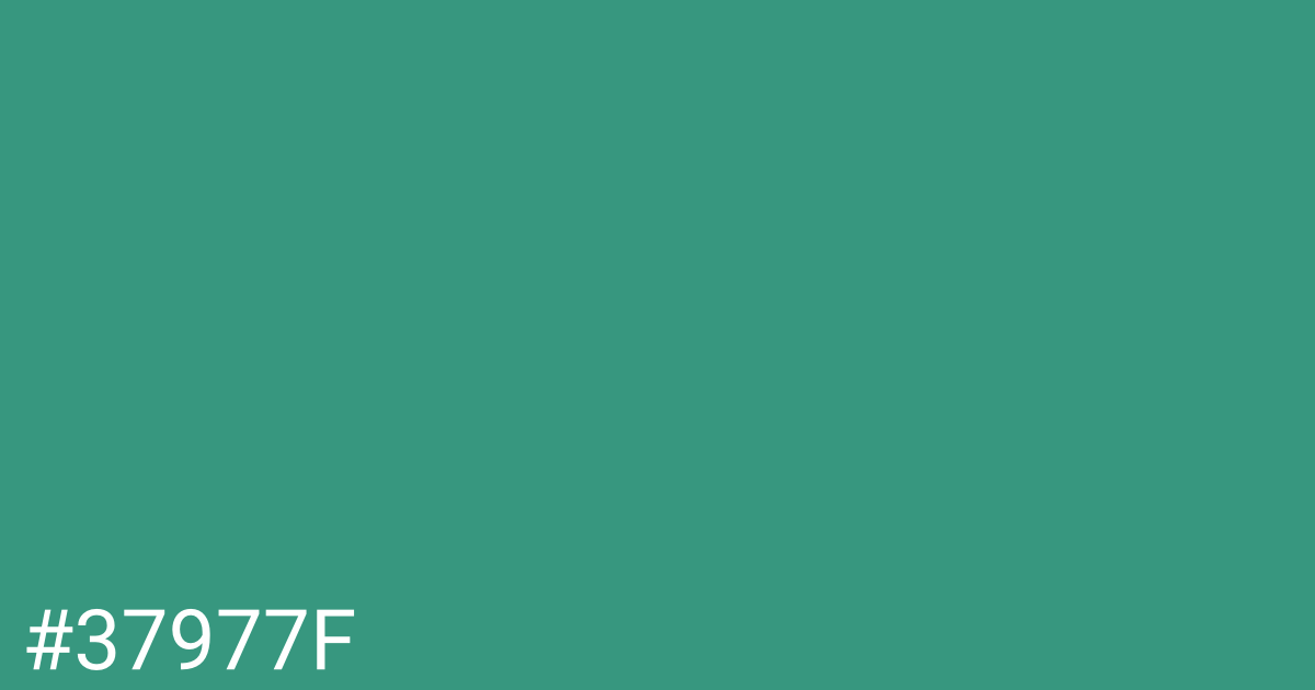 Hex color #37977f graphic