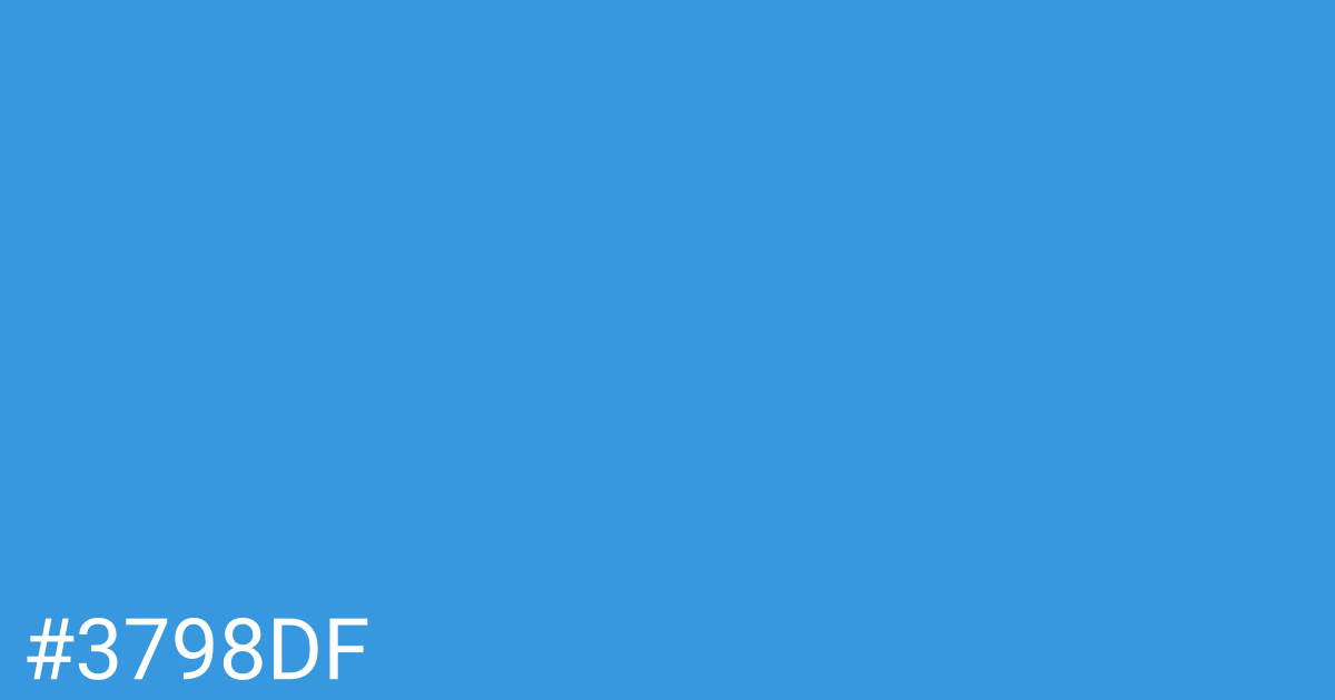 Hex color #3798df graphic