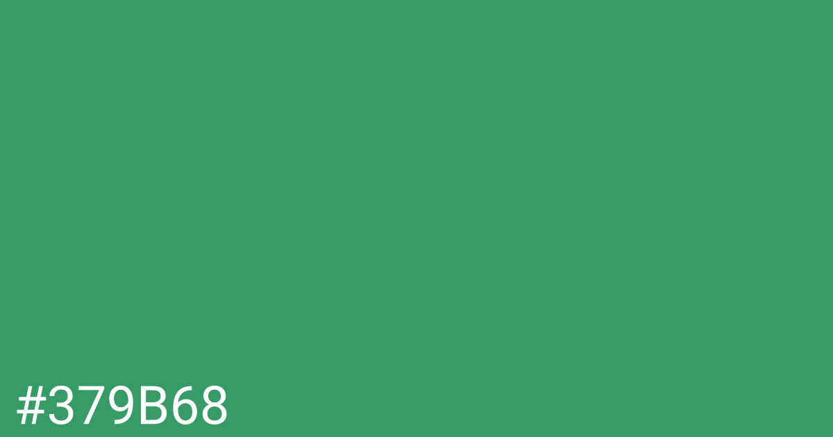 Hex color #379b68 graphic