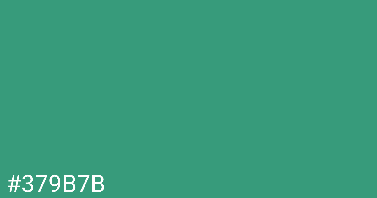 Hex color #379b7b graphic