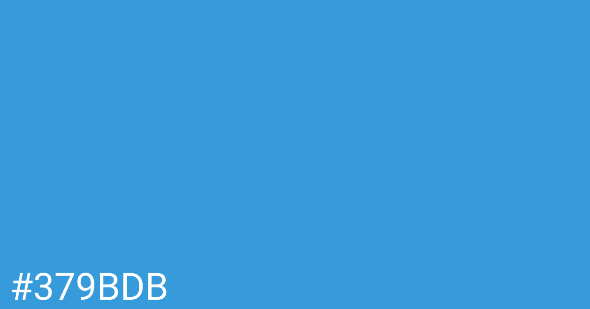 Hex color #379bdb graphic