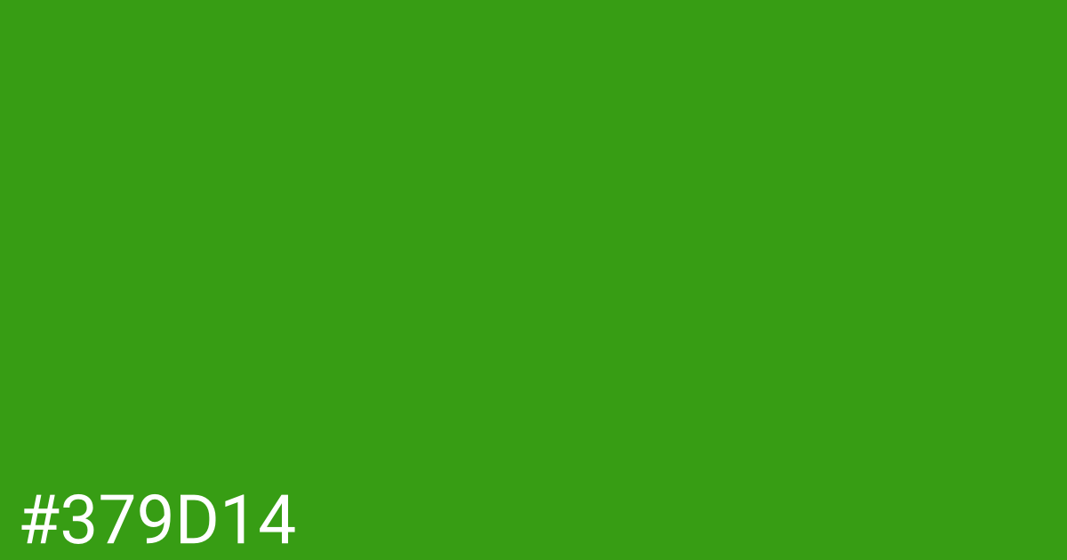 Hex color #379d14 graphic