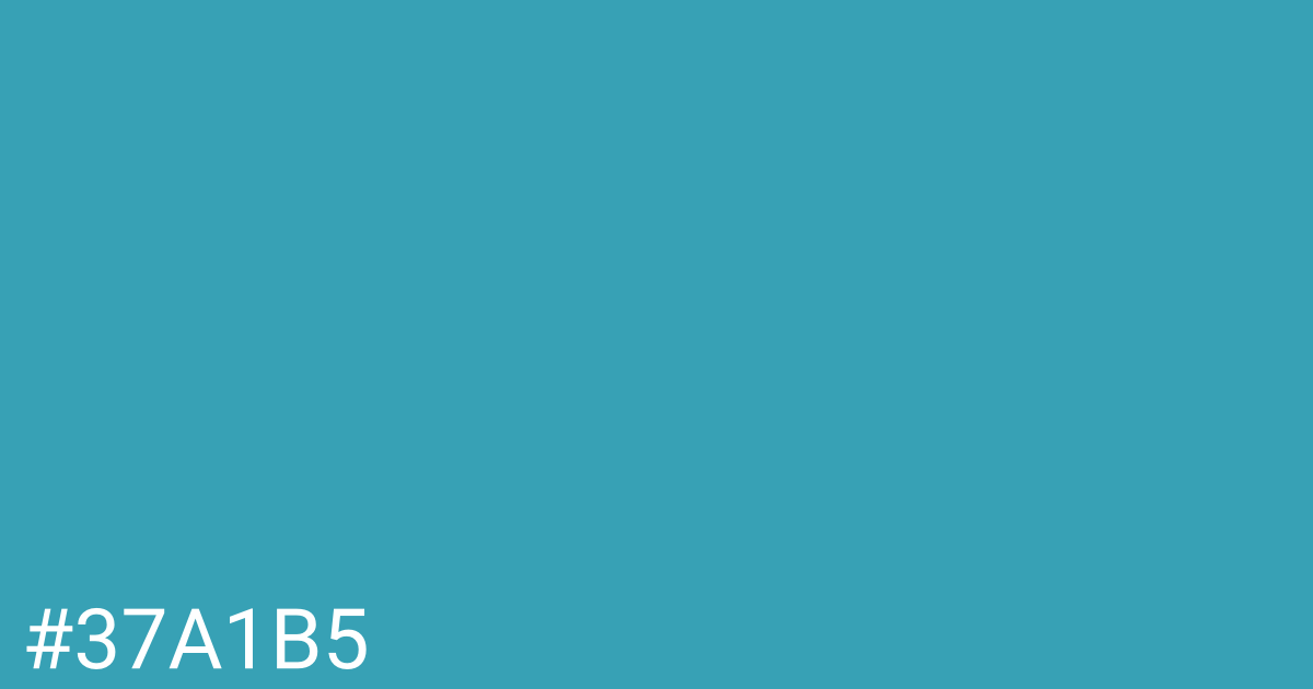 Hex color #37a1b5 graphic