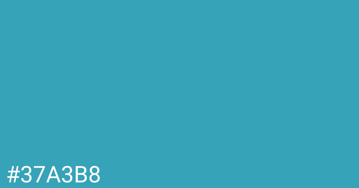 Hex color #37a3b8 graphic