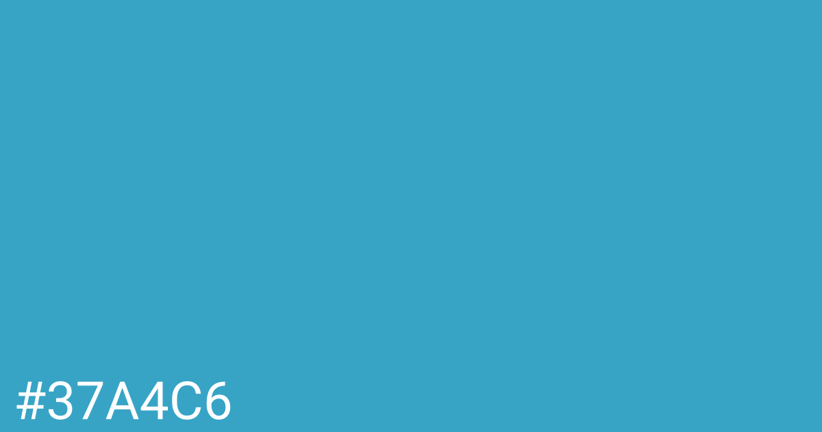 Hex color #37a4c6 graphic