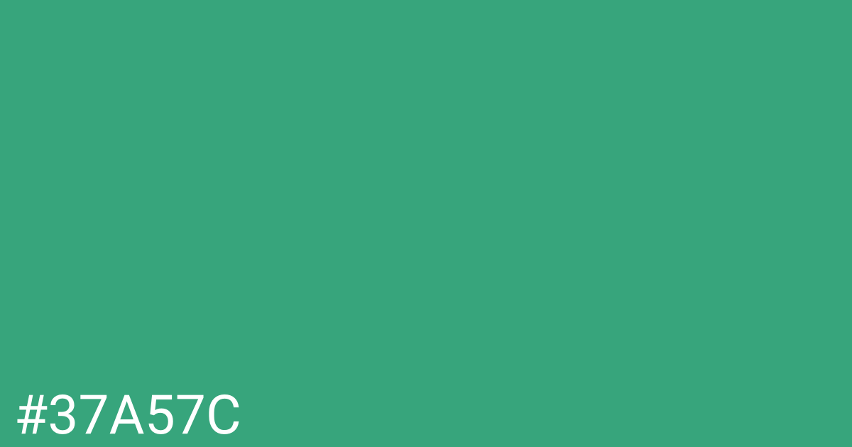 Hex color #37a57c graphic