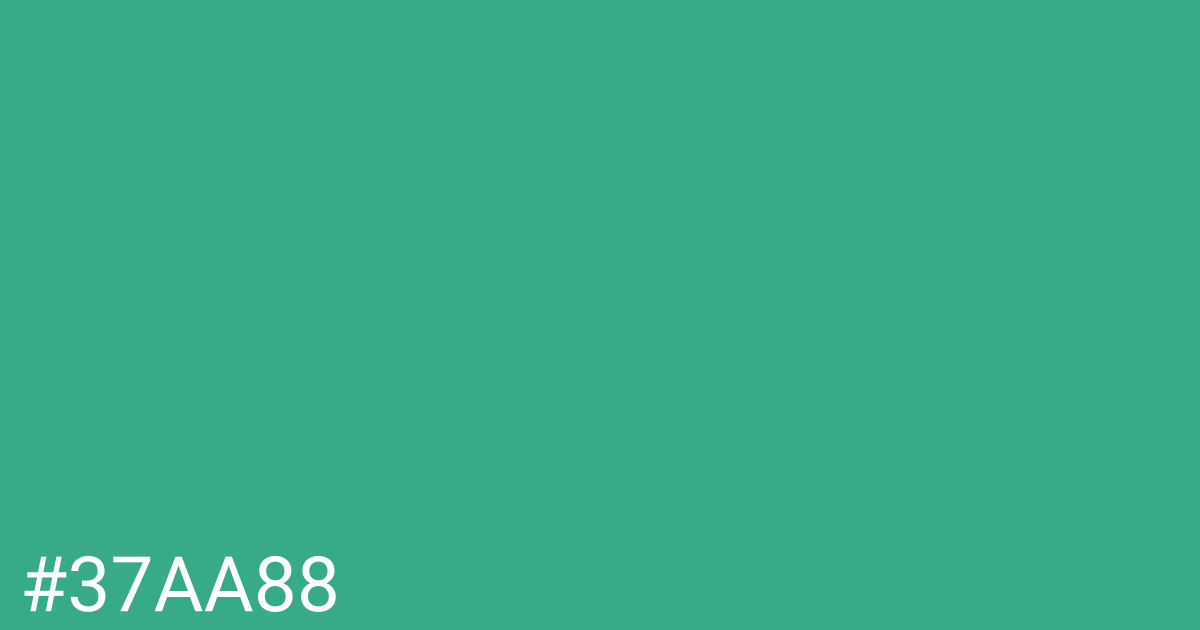 Hex color #37aa88 graphic