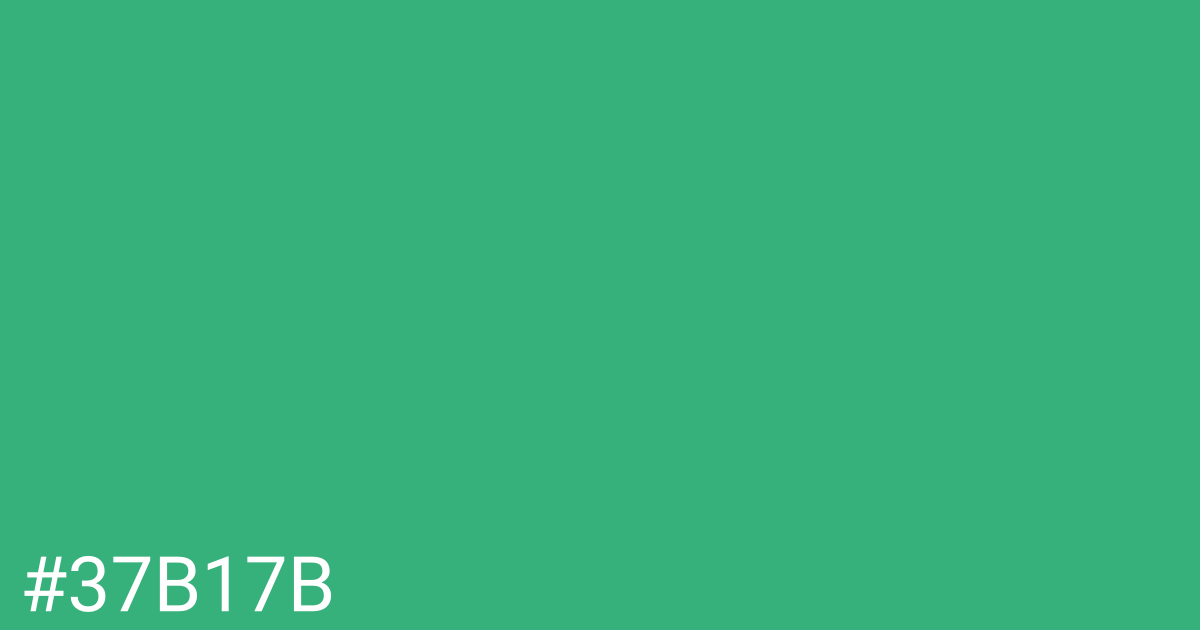 Hex color #37b17b graphic