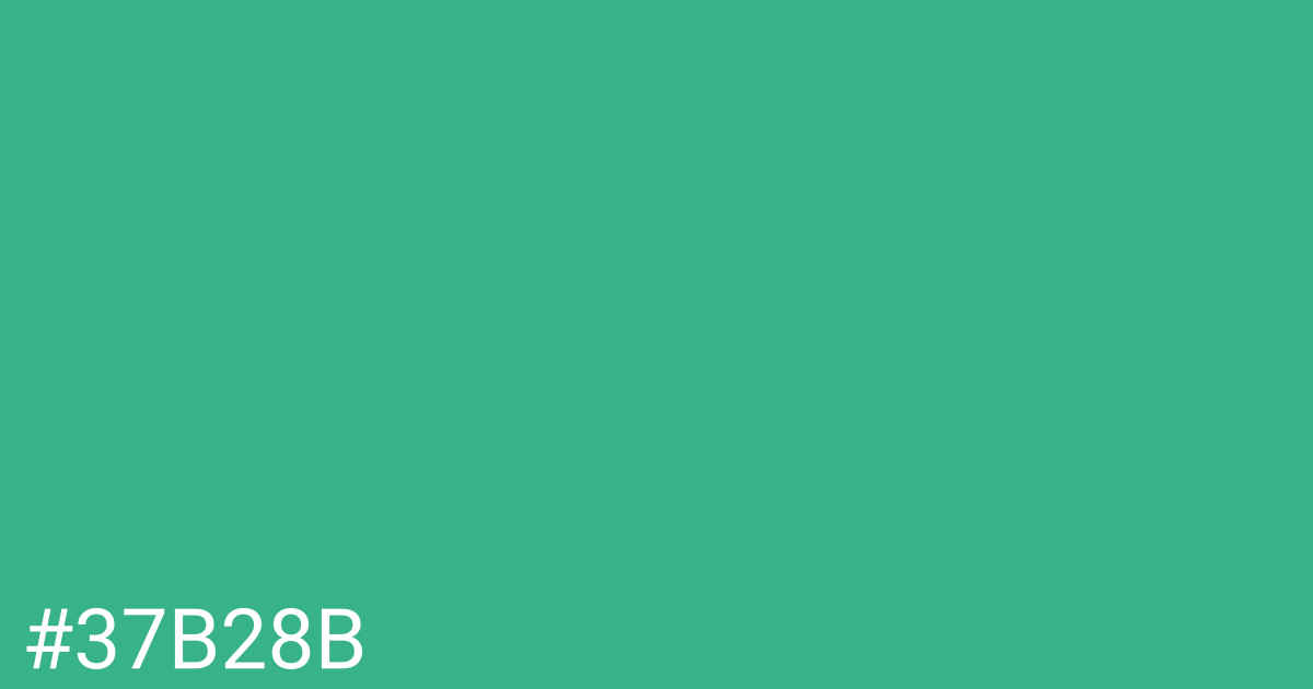 Hex color #37b28b graphic