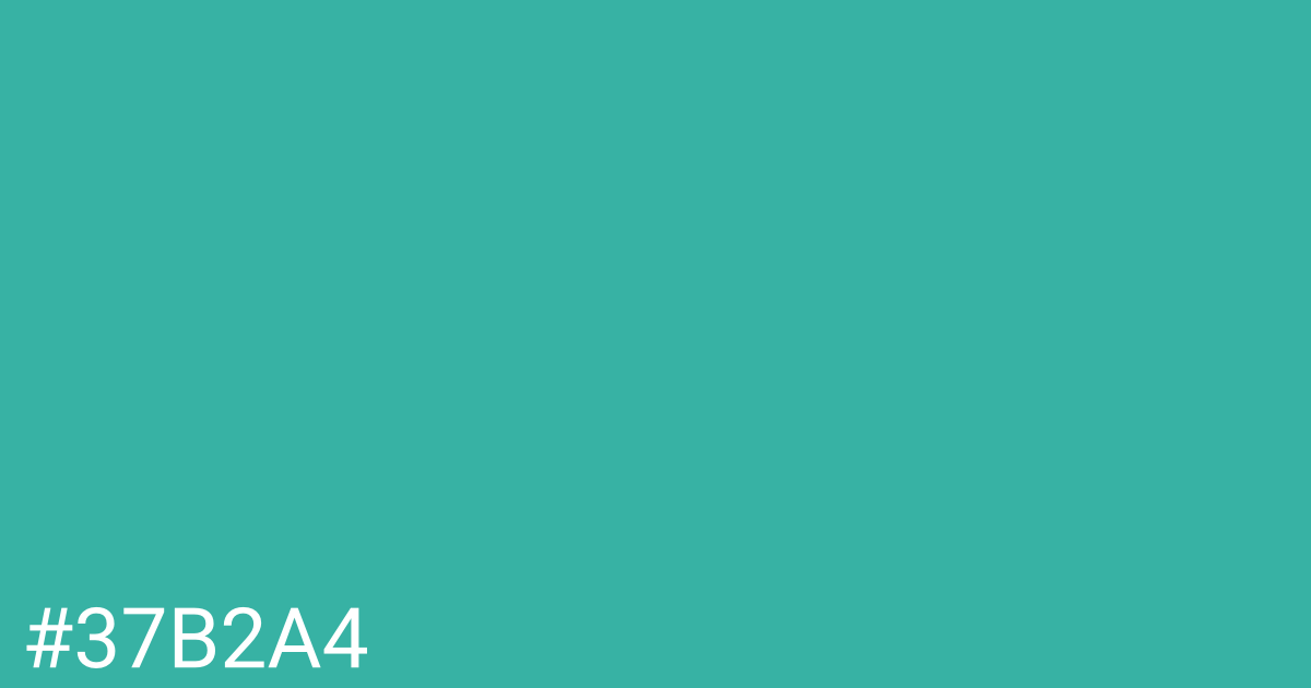 Hex color #37b2a4 graphic