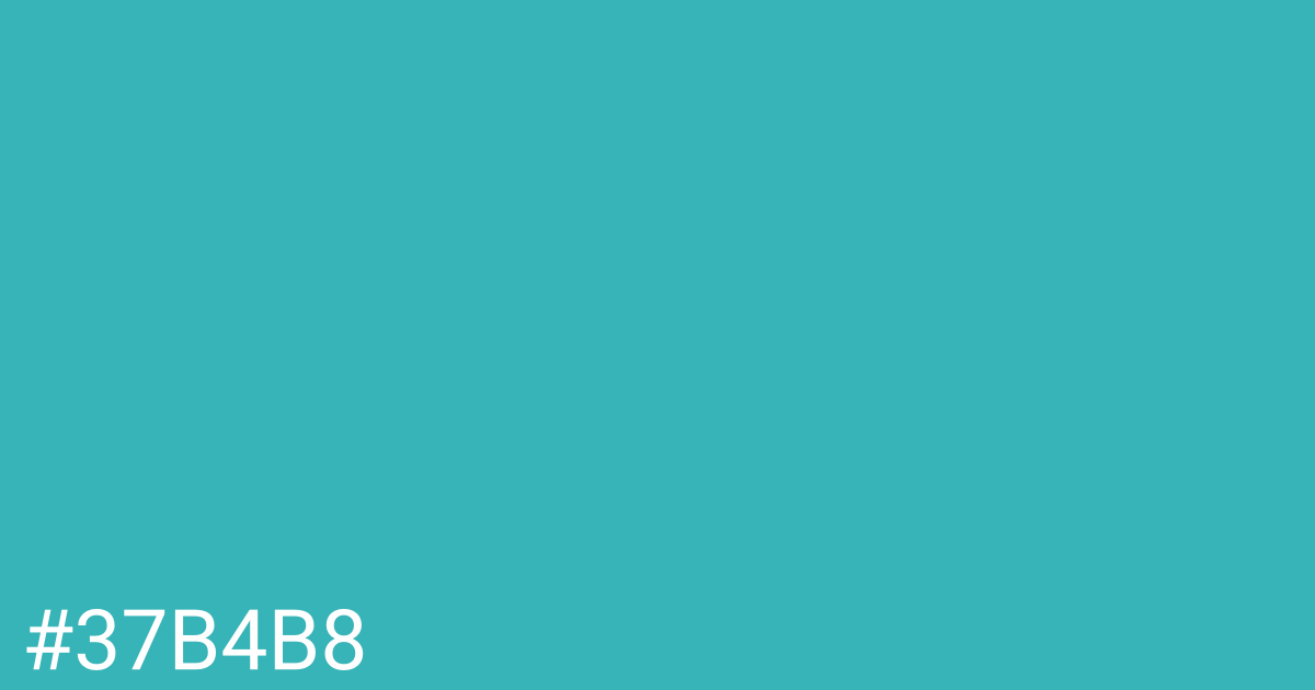 Hex color #37b4b8 graphic