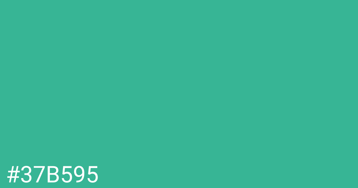 Hex color #37b595 graphic