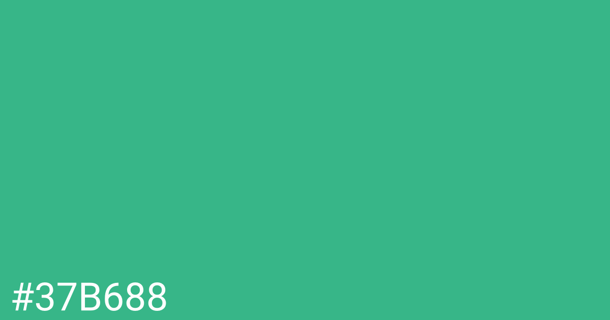 Hex color #37b688 graphic