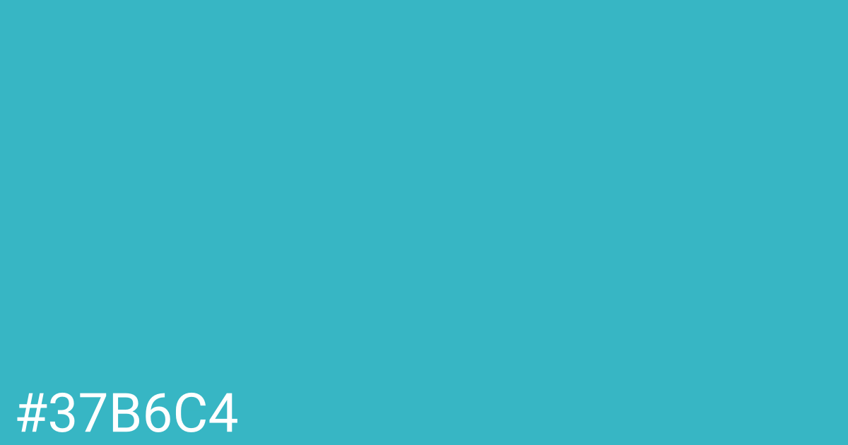 Hex color #37b6c4 graphic