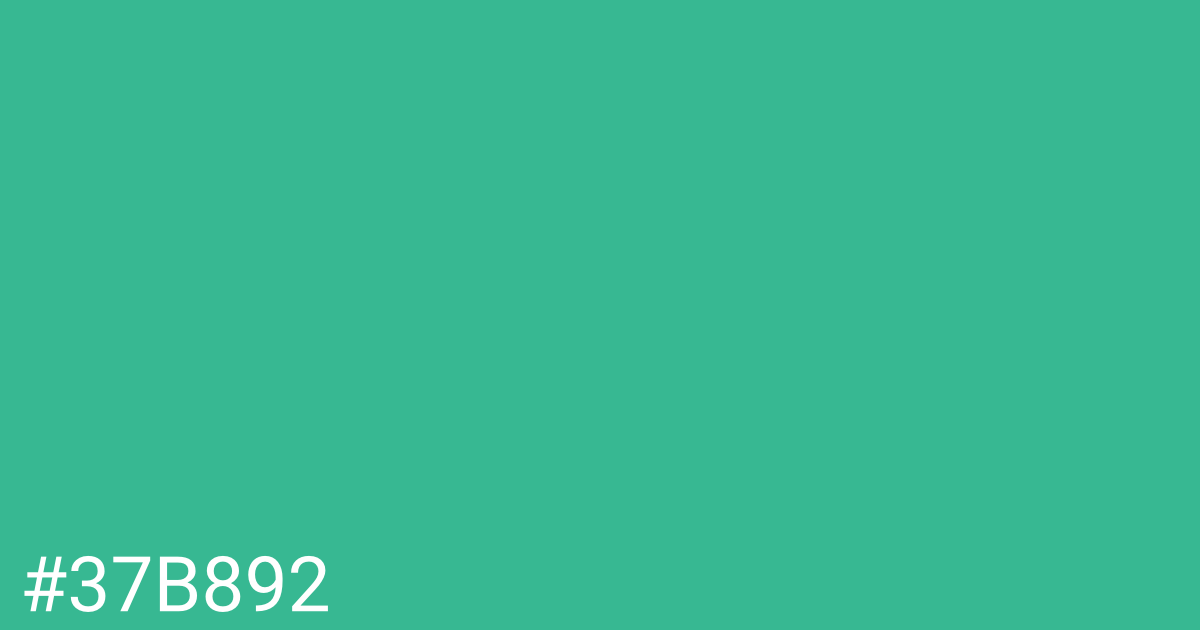 Hex color #37b892 graphic