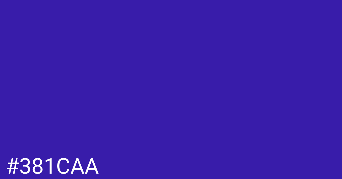 Hex color #381caa graphic